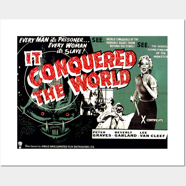 Classic Sci-Fi Movie Lobby Card - It Conquered the World Wall Art by Starbase79